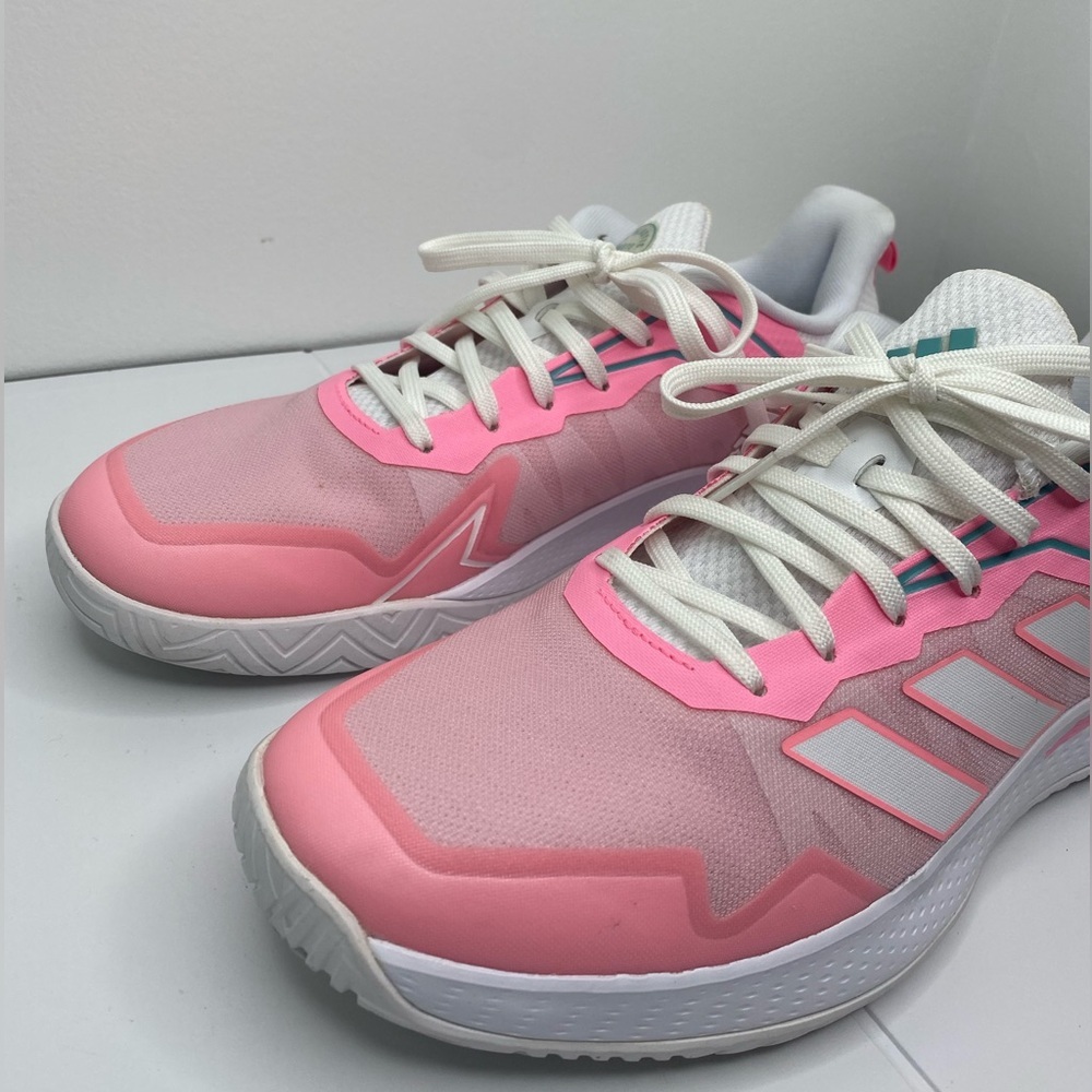 Adidas Defiant Speed Pink and White Athletic Shoes for Performance - Picture 5 of 6